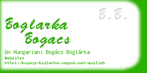 boglarka bogacs business card